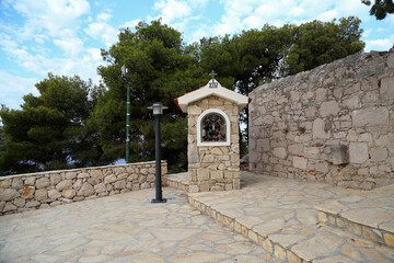 Obraz premium Church, Tribunj is a village and a municipality in Sibenik-Knin County, Croatia.