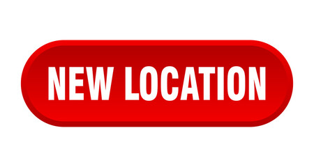 new location button. rounded sign on white background