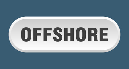 offshore button. rounded sign on white background