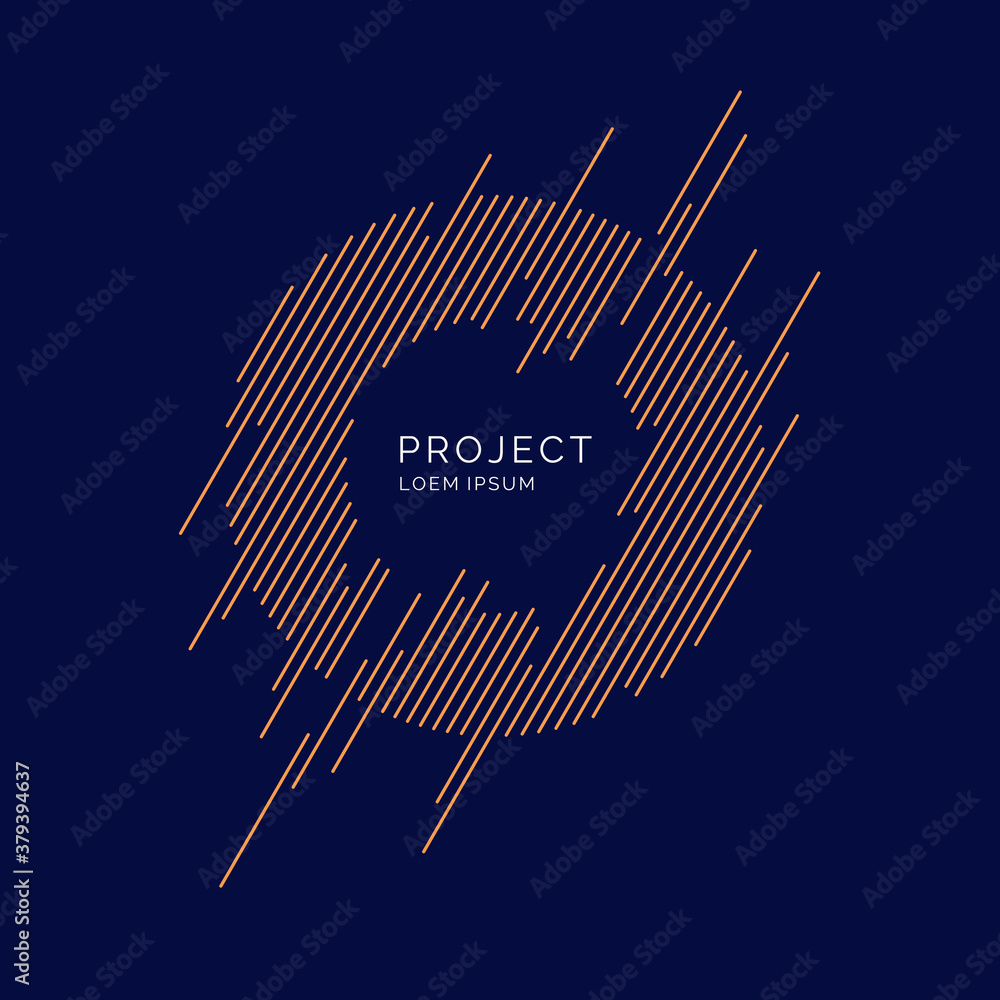 Poster abstract background with dynamic shapes. vector template