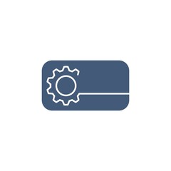 Gear  Template vector icon illustration