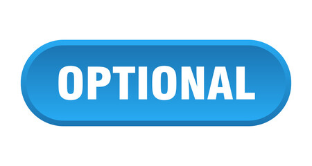 optional button. rounded sign on white background