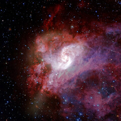 Spiral Galaxy. Elements of this image furnished by NASA