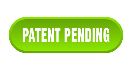 patent pending button. rounded sign on white background