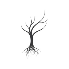 Tree without leaf  icon template vector
