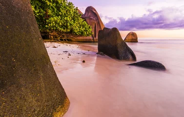 Foto auf Acrylglas Anse Source D'Agent, Insel La Digue, Seychellen Anse Source d'Argent beach in the Sychelles