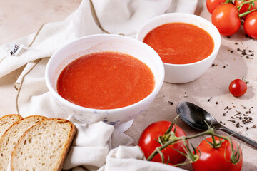 Homemade tomato soup