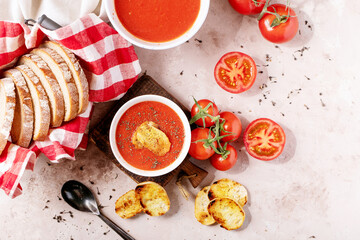 Homemade tomato soup