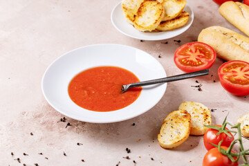 Homemade tomato soup