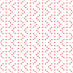 Seamless surface pattern with symmetric geometric ornament. Round spots texture. Circles abstract background. Polka dot motif. For digital paper, textile print, web design. Vector art illustration