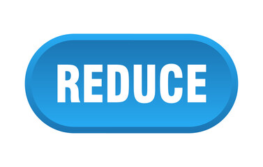 reduce button. rounded sign on white background