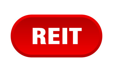 reit button. rounded sign on white background
