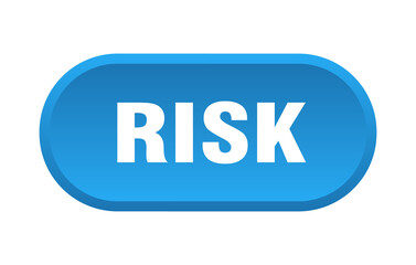 Fototapeta premium risk button. rounded sign on white background