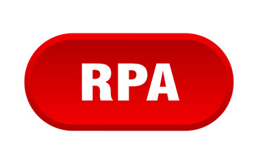 rpa button. rounded sign on white background