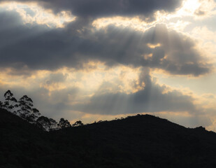 Sunshine in the clouds