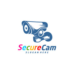 CCTV Camera Logo Design Vector Template, Concept Symbol Icon