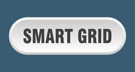 smart grid button. rounded sign on white background