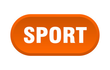 sport button. rounded sign on white background