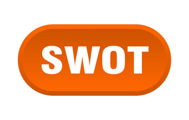 swot button. rounded sign on white background