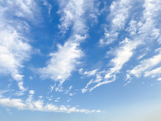 Fototapeta na wymiar sky with blue and white cloud fluffy on day