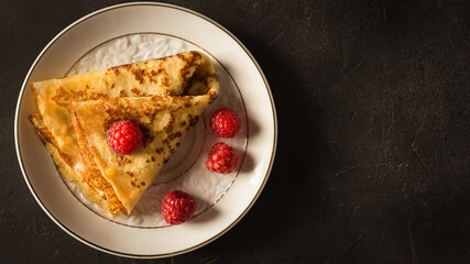 Pancake with berries