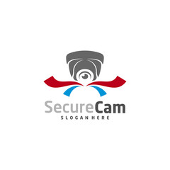 Fototapeta premium CCTV Camera Logo Design Vector Template, Concept Symbol Icon