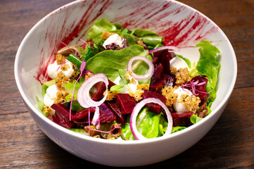 Quinoa beetroot salad - healthy trend food