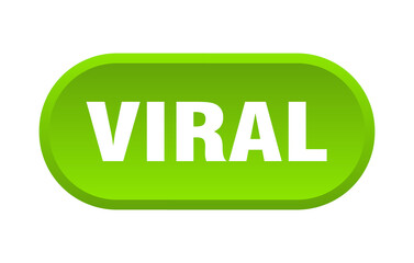 viral button. rounded sign on white background