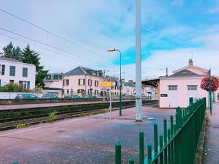 프랑스 지베르니 몽트라졸리 역 기차역