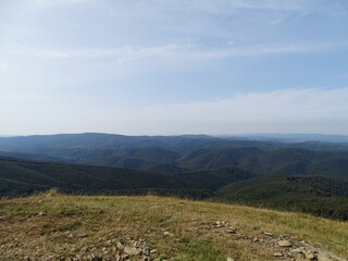 landscape with mountains and sky
