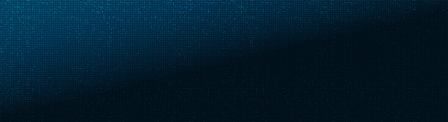 Panorama Blue Microchip on Technology Background,Hi-tech Digital and security Concept design,Free Space For text in put,Vector illustration.