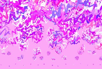 Light Blue, Red vector pattern with curved lines.