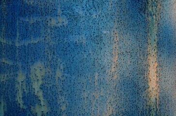Abstract colorful  blue and rust grungy antique background