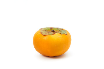 Closeup persimmons isolated on a white background