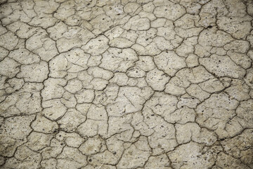 Dry and cracked earth