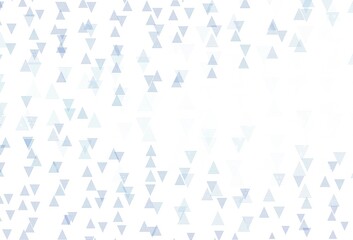 Light BLUE vector texture with triangular style.