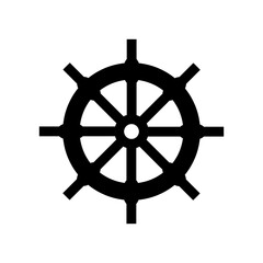 Ship Steering Icon Design Vector Template Illustration