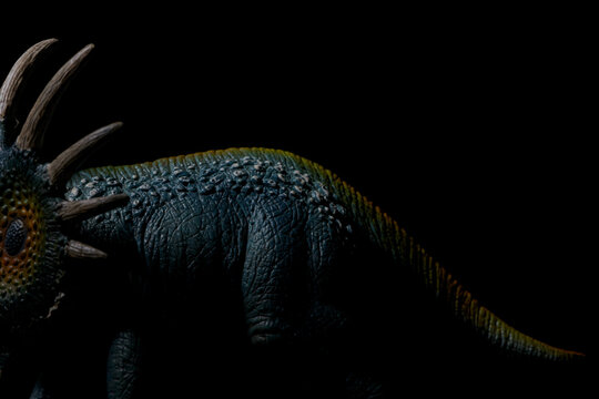 D&eacute;tails de dinosaure dans la p&eacute;nombre