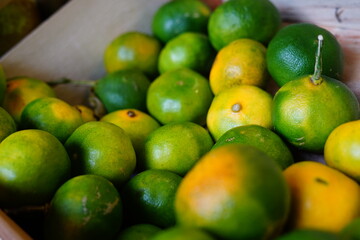 Green and yellow Miyagawa fruits