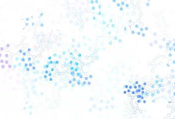 Light Blue, Yellow vector template with artificial intelligence structure.