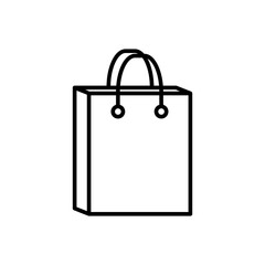 Sopping Bag Flat Icon Design Vector Template Illustration