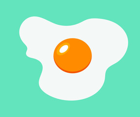 Fried egg illustration