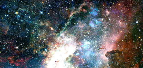 Starry deep outer space. Elements of this image furnished by NASA