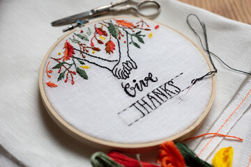 Embroidery is a beautiful way to give thanks