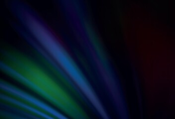 Dark BLUE vector blurred bright texture.