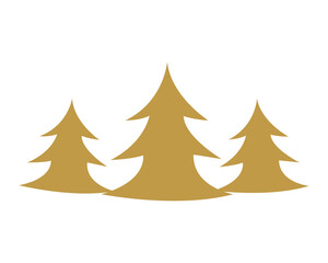 Obraz premium merry christmas pine trees design, winter season and decoration theme Vector illustration