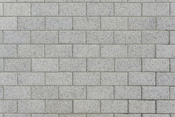 Gray brick wall background.