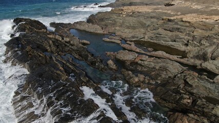 mighty atlantic ocean showing its power