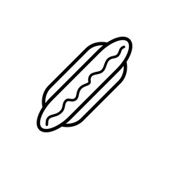 Hot Dog Icon Design Vector Template Illustration