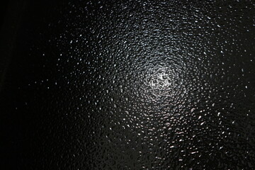water drops on black background